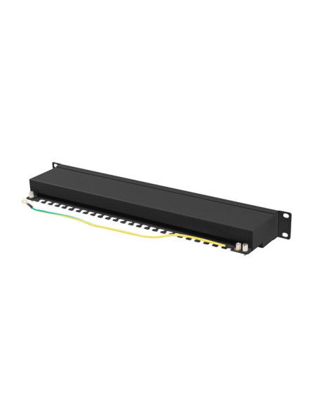 Lanberg Patch Panel 24 Port 1U 19" Kat.6A Ftp Czarny Ppsa-1024-B