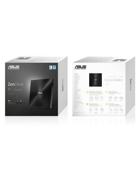 Nagrywarka Asus Sdrw-08U9M-U Sdrw-08U9M-U/Blk/G/As (Usb 2.0  Zewnętrzna)