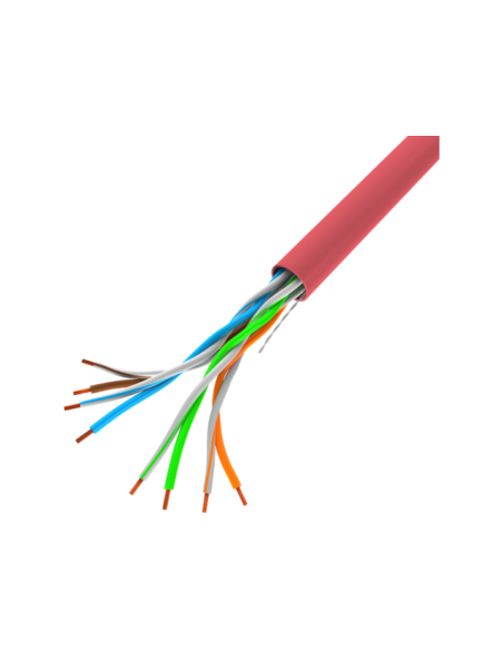 Lanberg Kabel Lan Utp 100Mb/S 305M Drut Cca Czerwony