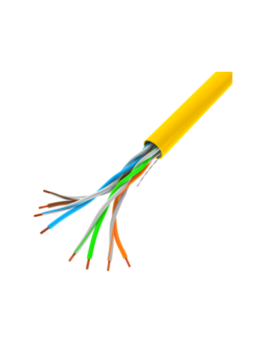 Lanberg Kabel Lan Utp 100Mb/S 305M Drut Cca Żółty