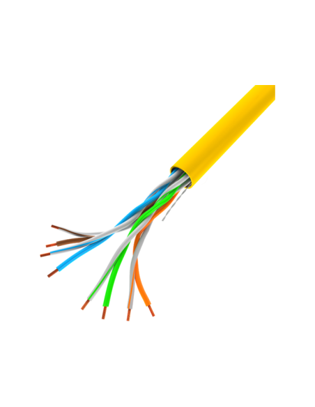 Lanberg Kabel Lan Utp 100Mb/S 305M Drut Cca Żółty