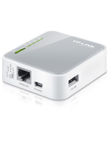 Tp-Link Tl-Mr3020 Router Bezprzewodowy Fast Ethernet Jedna Częstotliwości (2,4 Ghz) Szary, Biały