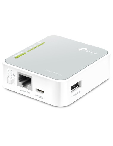 Tp-Link Tl-Mr3020 Router Bezprzewodowy Fast Ethernet Jedna Częstotliwości (2,4 Ghz) Szary, Biały