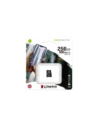 Karta Pamięci Kingston Canvas Select Plus Sdcs2/256Gbsp (256Gb  Class 10, Class A1  Karta Pamięci)