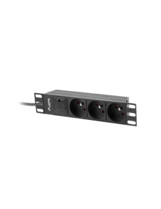 Listwa Rack Lanberg Pdu-03E-0200-Bk (3 X Typ E  16 A (3680 W)  2M  Kolor Czarny)