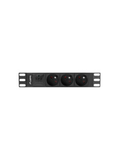 Listwa Rack Lanberg Pdu-03E-0200-Bk (3 X Typ E  16 A (3680 W)  2M  Kolor Czarny) 2