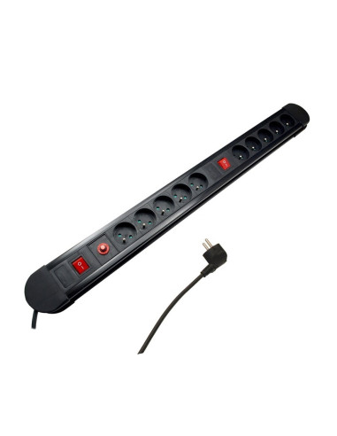 Maclean Listwa Zasilająca 10 Gniazd 3680W Mce10