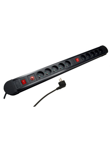 Maclean Listwa Zasilająca 10 Gniazd 3680W Mce10