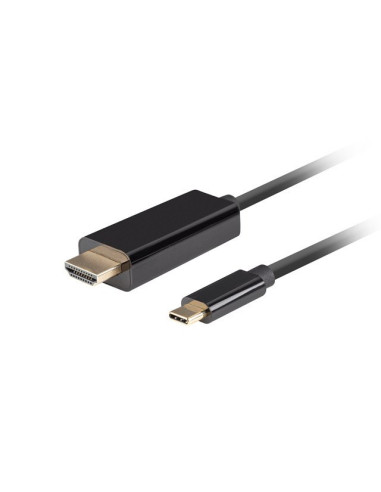 Lanberg Kabel Usb-C(M)- Hdmi(M) 1M 4K 60Hz Czarny Ca-Cmhd-10Cu-0010-Bk