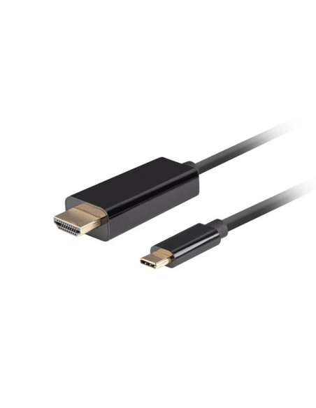 Lanberg Kabel Usb-C(M)- Hdmi(M) 1M 4K 60Hz Czarny Ca-Cmhd-10Cu-0010-Bk