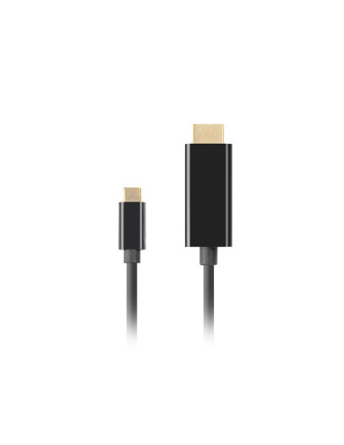 Lanberg Kabel Usb-C(M)- Hdmi(M) 1M 4K 60Hz Czarny Ca-Cmhd-10Cu-0010-Bk