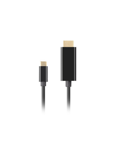 Lanberg Kabel Usb-C(M)- Hdmi(M) 1M 4K 60Hz Czarny Ca-Cmhd-10Cu-0010-Bk