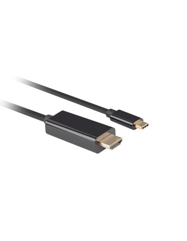 Lanberg Kabel Usb-C(M)- Hdmi(M) 1M 4K 60Hz Czarny Ca-Cmhd-10Cu-0010-Bk