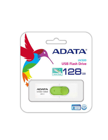 Pendrive Adata Uv320 Auv320-128G-Rwhgn (128Gb  Usb 3.0  Kolor Biały)