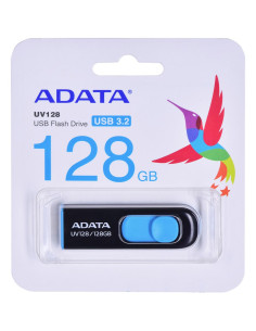 Adata Dashdrive Uv128 128Gb Usb3.0 Black-Blue