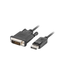Kabel Lanberg Ca-Dpdv-10Cu-0030-Bk (Displayport M - Dvi-D M  3M  Kolor Czarny)