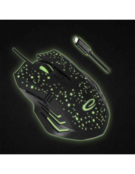 Esperanza Mysz Przewod. 6D Dla Graczy Galaxy Usb-C Egm212