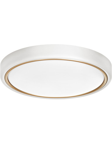 Nowoczesny Plafon Sufitowy Led Activejet Verdi W/G Biało - Złoty 23W