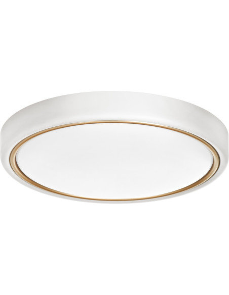 Nowoczesny Plafon Sufitowy Led Activejet Verdi W/G Biało - Złoty 23W