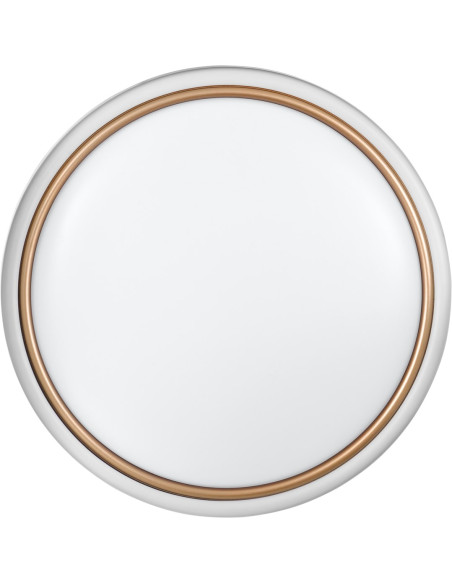 Nowoczesny Plafon Sufitowy Led Activejet Verdi W/G Biało - Złoty 23W