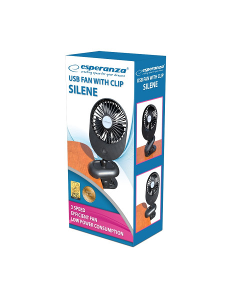 Esperanza Wentylator Kompaktowy Usb Silene Ehf103K