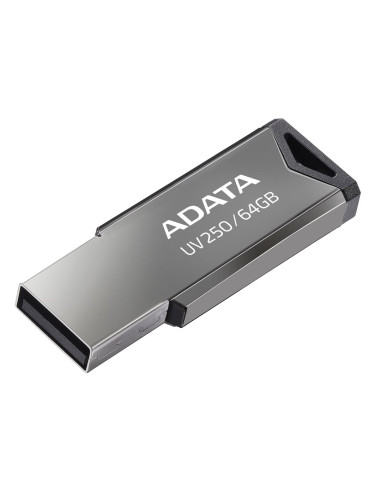 Pendrive Adata Uv250 Auv250-64G-Rbk (64Gb  Usb 2.0  Kolor Srebrny)