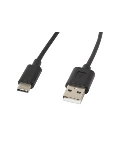 Kabel Lanberg Ca-Usbo-10Cc-0018-Bk (Usb 2.0 Typu A M - Usb Typu C M  1,8M  Kolor Czarny)