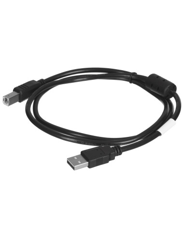 Lanberg Kabel Usb-A -  Usb-B M/M 1M (Ferryt, Czarny) Ca-Usba-11Cc-0010-Bk