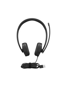 Lenovo 4Xd1P83425 Słuchawki/Zestaw Słuchawkowy Przewodowa Opaska Na Głowę Połączenia/Muzyka Usb Typu-A Czarny