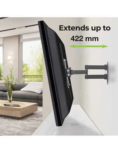 Techly Ica-Plb 136E Uchwyt Do Telewizorów 139,7 Cm (55") Czarny