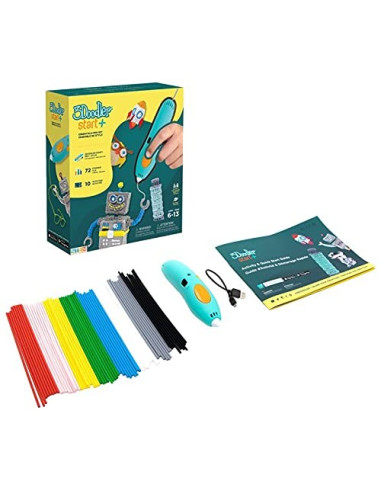 3Doodler Start Plus Długopis Do Druku 3D Dla Dzieci 6+, 2 Zestawy Eco-Wkładów, Splus