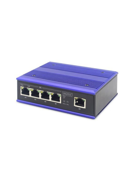 Assmann Electronic Dn-651120 Łącza Sieciowe Gigabit Ethernet (10/100/1000) Obsługa Poe Czarny, Niebieski