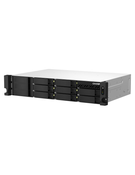 Qnap Ts-864Eu-Rp-8G, 2U, 8 X 2.5"/3.5" Sata, Intel Celeron N5095 4C/4T, 8 Gb Ddr4 Onboard Not Expandable, 2 X 2.5Gbe, Redundant 