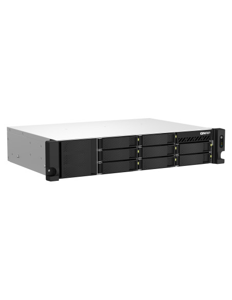 Qnap Ts-864Eu-8G, 2U, 8 X 2.5"/3.5" Sata, Intel Celeron N5095 4C/4T, 8 Gb Ddr4 Onboard Not Expandable, 2 X 2.5Gbe, Single Psu (N