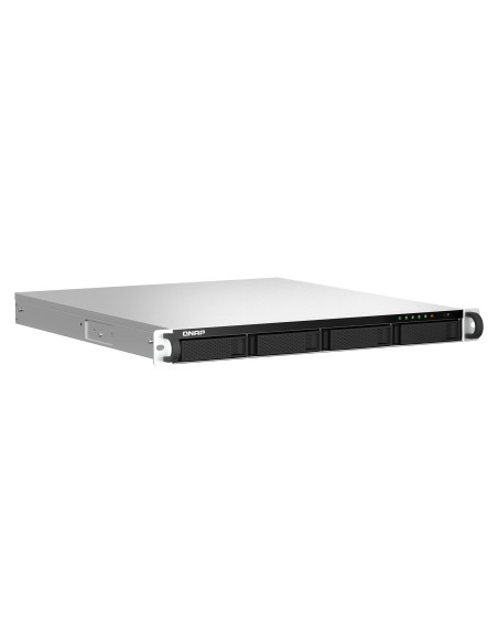 Qnap Ts-464U-8G, 1U, 4 X 2.5"/3.5" Sata , Intel Celeron N5105/N5095 4C/4T, 8Gb Ram Onboard (Not Expandable), 2 X 2.5Gbe, Single 