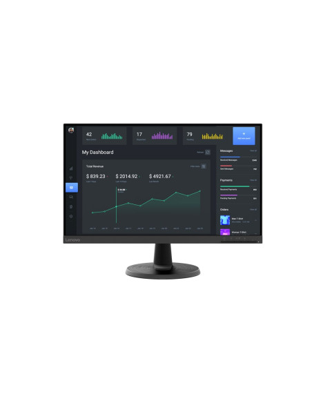 Lenovo D24-40 23.8" Fhd 7Ms 70Hz 250Nits Raven Black