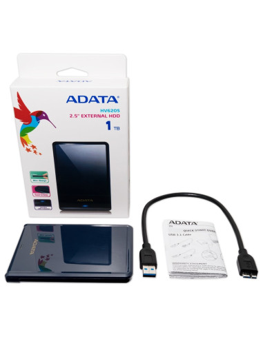 Adata Hv620S Zewnętrzny Dysk Twarde 1000 Gb Niebieski