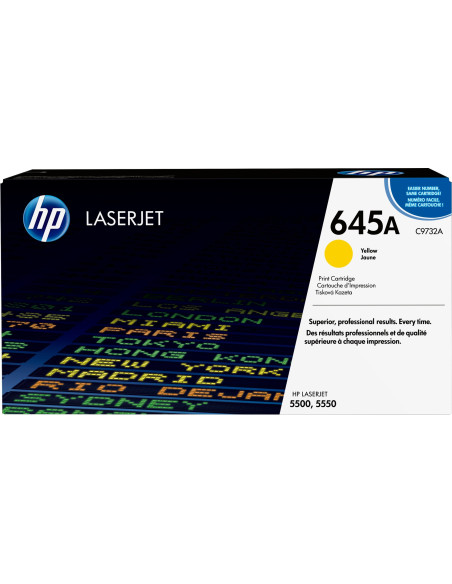 Hp 645A Oryginalny Wkład Z Żółtym Tonerem Laserjet