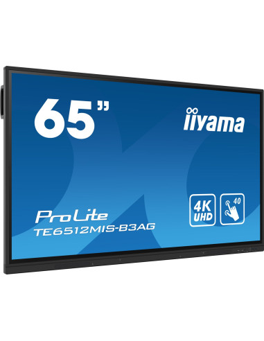 Monitor Dotykowy Iiyama Prolite Te6512Mis-B3Ag 163,8Cm (65") 4K Uhd Hdmi/Vga/Usb