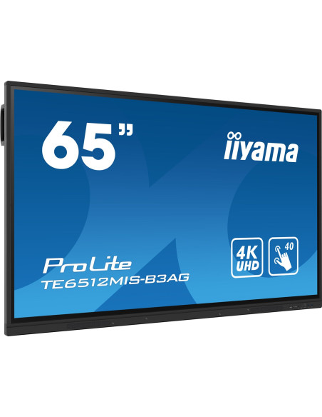 Monitor Dotykowy Iiyama Prolite Te6512Mis-B3Ag 163,8Cm (65") 4K Uhd Hdmi/Vga/Usb