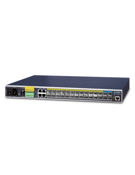 Planet Igs-6325-20S4C4X Łącza Sieciowe Zarządzany L3 Gigabit Ethernet (10/100/1000) 1U Niebieski