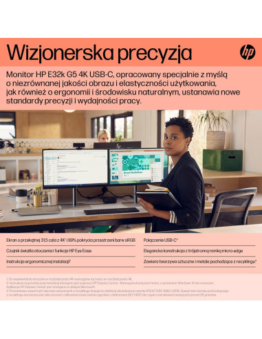 Hp Monitor E32K G5 4K Usb-C