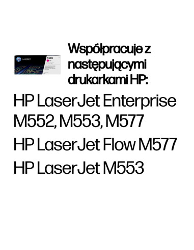 Hp 508X Oryginalny Wkład Laserowy O Dużej Pojemności, Purpurowy