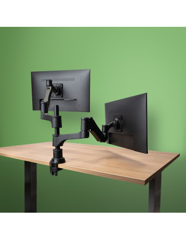 Uchwyt Do Monitorów R-Go Tools R-Go Monitorarm 0"-32" 2Tft Max.9Kg Caparo 4 Gasfeder Sidabrinis