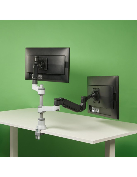 Uchwyt Do Monitorów R-Go Tools R-Go Monitorarm 0"-32" 2Tft Max.9Kg Caparo 4 Gasfeder Sidabrinis