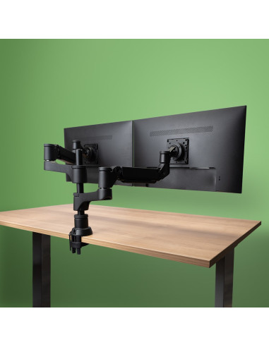 Uchwyt Do Monitorów R-Go Tools R-Go Monitorarm 0"-32" 2Tft Max.9Kg Caparo 4 Gasfeder Sidabrinis