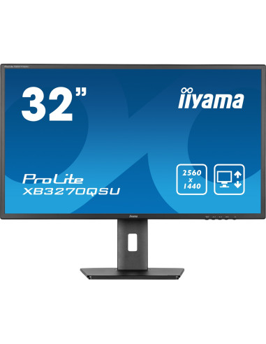 Iiyama Prolite Xb3270Qsu-B1 Monitor Komputerowy 81,3 Cm (32") 2560 X 1440 Px Wide Quad Hd Led Czarny