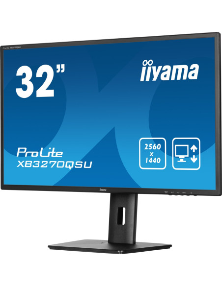 Iiyama Prolite Xb3270Qsu-B1 Monitor Komputerowy 81,3 Cm (32") 2560 X 1440 Px Wide Quad Hd Led Czarny