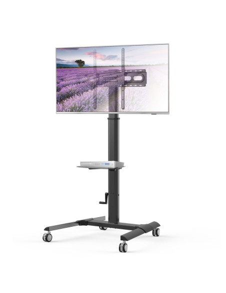 Techly Ica-Tr228 Stojak Do Multimediów Czarny Płaski Panel Karta Multimedialna