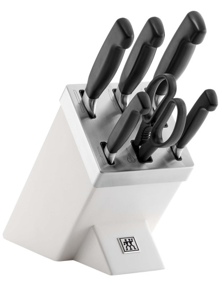 Zestaw Noży Samoostrzących Zwilling Four Star 35148-207-0 7 Elementów Biały